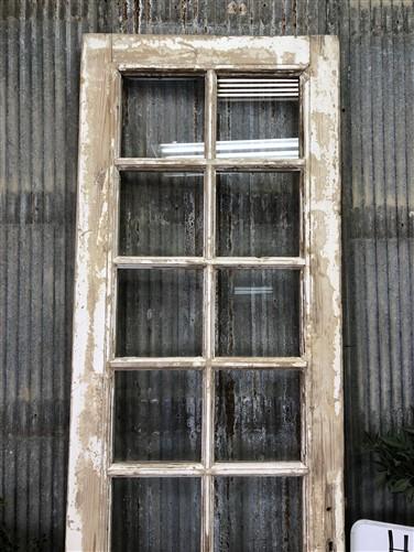 Door - Antique French Single Door (27x93) 10 Glass Panes, European Design H134 by The Old Grainery (antique doors, barn do...