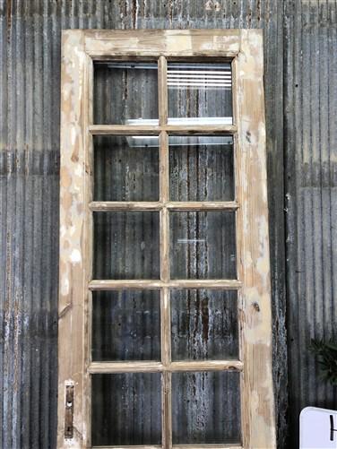Door - Antique French Single Door (27x93) 10 Glass Panes, European Design H134 by The Old Grainery (antique doors, barn do...