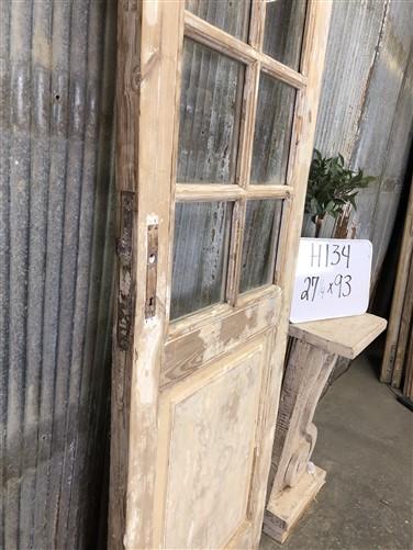 Door - Antique French Single Door (27x93) 10 Glass Panes, European Design H134 by The Old Grainery (antique doors, barn do...