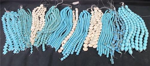 Beads - Turquoise Beads, Jewelers Lot, Jewelry Making Artistic Craft Blue Beads D, by The Old Grainery (art, beads, Blue)