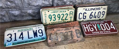 License Plate - Set of 50 License Plates Lot, Vintage Automobile Car Truck Tags JZ, by The Old Grainery (50 pc collection,...