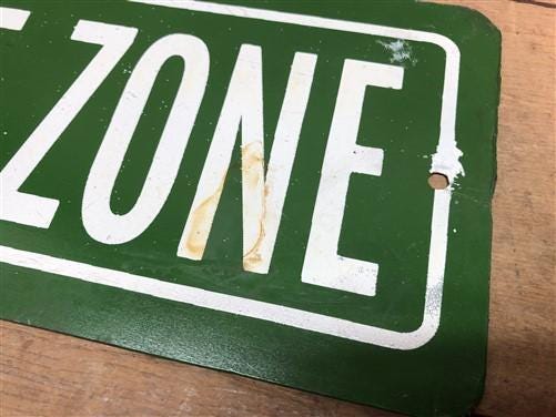 Home & Living > Home Decor > Wall Decor > Wall Hangings > Signs - Bullshit Free Zone Sign, Vintage Metal Sign, Funny Gag G...
