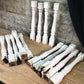 16 White Wood Balusters Reclaimed Spindles Porch Post House Trim C
