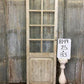 Antique French Single Door (25x83) 8 Pane Glass European Door H149