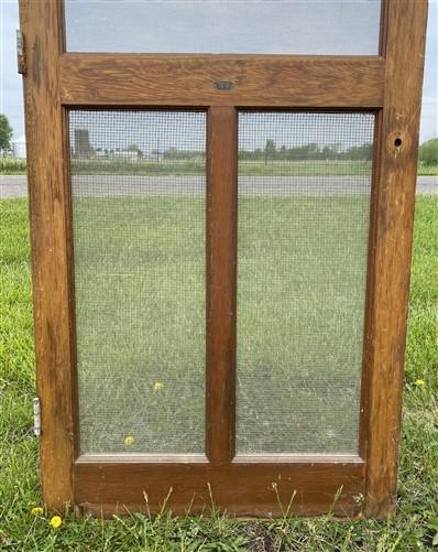 Wood Screen Porch Door, (33x81), Vintage Brown Screen Door, Exterior, SD12, Screen Store Door, Vintage Farmhouse