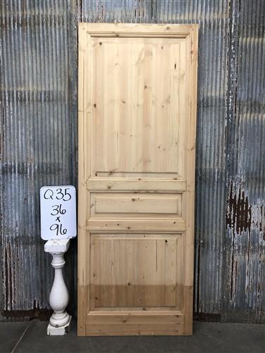French Single Door (36x96) European Styled Door, Raised Panel Door, Q35