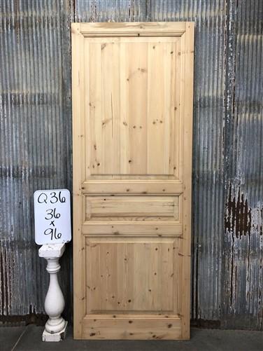 French Single Door (36x96) European Styled Door, Raised Panel Door, Q36