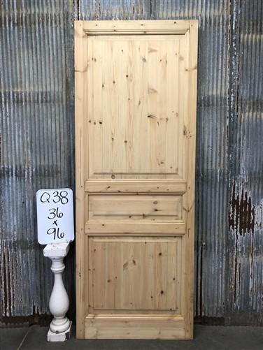 French Single Door (36x96) European Styled Door, Raised Panel Door, Q38