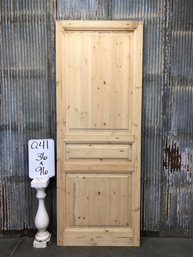 French Single Door (36x96) European Styled Door, Raised Panel Door, Q41