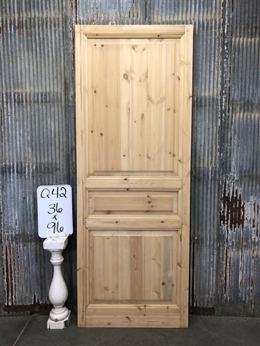 French Single Door (36x96) European Styled Door, Raised Panel Door, Q42