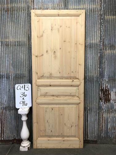 French Single Door (36x96) European Styled Door, Raised Panel Door, Q43