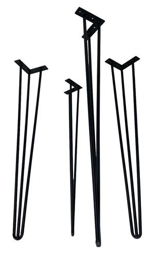 table legs - 4 Metal Table Legs, Mid Century Industrial Age Style Legs, Hairpin Legs, R by The Old Grainery (Black, craft,...