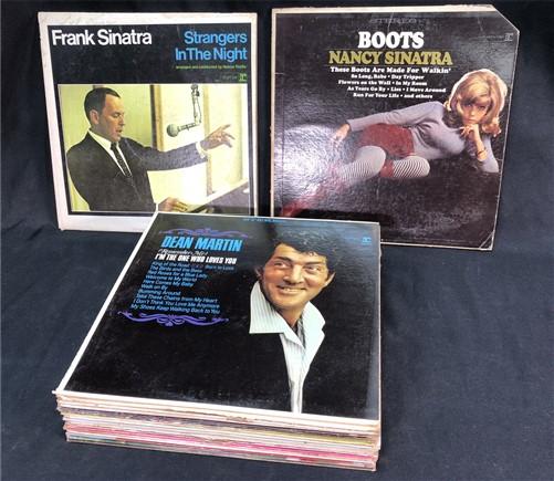 Lot of 20 Vinyl Albums Frank Nancy Sinatra, Dean Martin Mel Brooks George Carlin