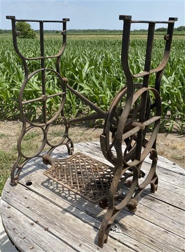 Treadle base - Treadle Sewing Machine, Cast Iron Base, Industrial Age Singer Steampunk PU by The Old Grainery (base, farmh...