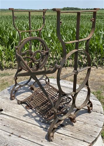 Treadle base - Treadle Sewing Machine, Cast Iron Base, Industrial Age Singer Steampunk PV by The Old Grainery (base, farmh...