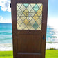 Home & Living > Home Improvement > Doors & Locks > Doors - Antique Single Door (40x79.5) Stained Glass Paneled Church Door...