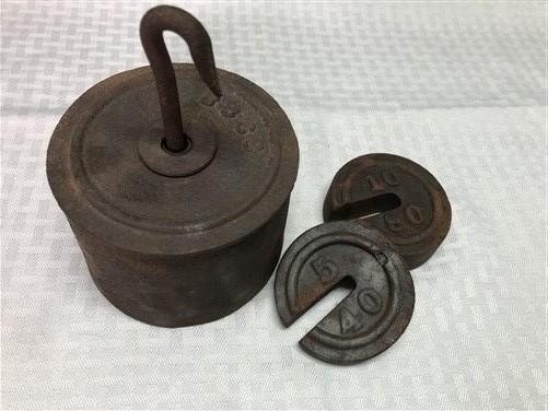 Scale Weight - Platform Scale Weights Vintage Steel Hanging Industrial Fairbank Morse Howe a16, by The Old Grainery (fairb...