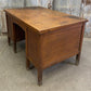 Oak Desk, Vintage Wooden Desk, Teacher's Desk, Mid Century Desk, Kneehole Desk A