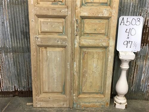 Door - Antique French Double Doors (40x97.75) Raised Panel Doors, European Doors A503 by The Old Grainery (antique doors,...