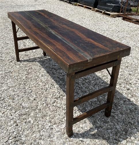 Rustic Folding Table, Vintage Dining Room Table, Kitchen Island, Sofa Table, B35