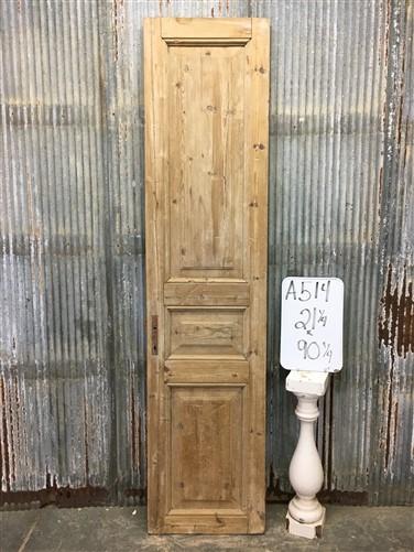 Antique French Single Door (21x90) Raised Panel Door, European Door A514