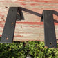 2 L Shelf Brackets - 6"x4", Metal Rustic Black Floating Shelf Mantel Hardware