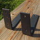 2 L Shelf Brackets - 6"x4", Metal Rustic Black Floating Shelf Mantel Hardware