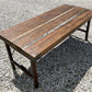 Wood Folding Table, Vintage Dining Room Table, Kitchen Island Portable Table A80