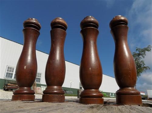 spindles - 4 Balusters, Wood Trim Molding, Architectural Salvage Spindle, Furniture Leg b, by The Old Grainery (baluster,...