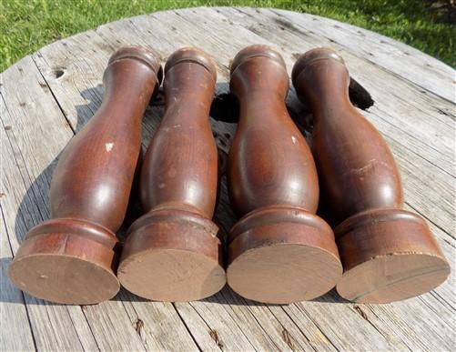 spindles - 4 Balusters, Wood Trim Molding, Architectural Salvage Spindle, Furniture Leg b, by The Old Grainery (baluster,...