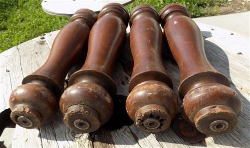 spindles - 4 Balusters, Wood Trim Molding, Architectural Salvage Spindle, Furniture Leg b, by The Old Grainery (baluster,...