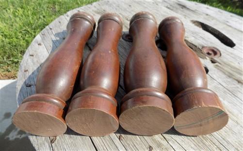 spindles - 4 Balusters, Wood Trim Molding, Architectural Salvage Spindle, Furniture Leg b, by The Old Grainery (baluster,...