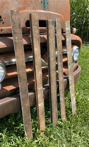 Reclaimed Wood - 5 Wood Trim Pieces, Architectural Salvage, Reclaimed Vintage Wood Baseboard A94 by The Old Grainery (base...