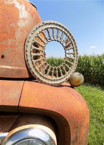 Stove Pipe collar - Cast Iron Round Stove Pipe Collar, Chimney Flue Cover, Ornate Grate Heat Ring N, by The Old Grainery (...