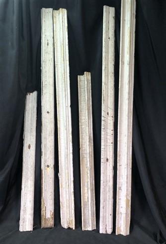 Motor base - 6 Wood Trim Pieces, Architectural Salvage, Reclaimed Vintage Wood Baseboard A96, by The Old Grainery (art, ba...