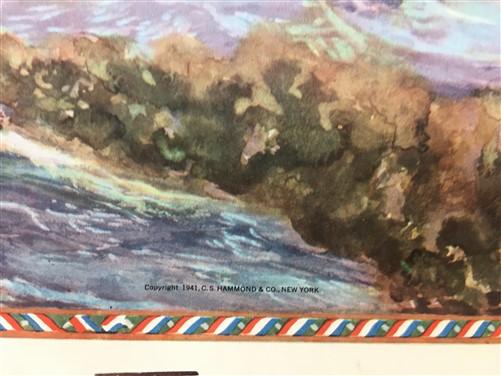 Wall Art - Safeguarding Our American Liberty, World War II Map, Lambert Guenther, 1941 by The Old Grainery (American Amy,...