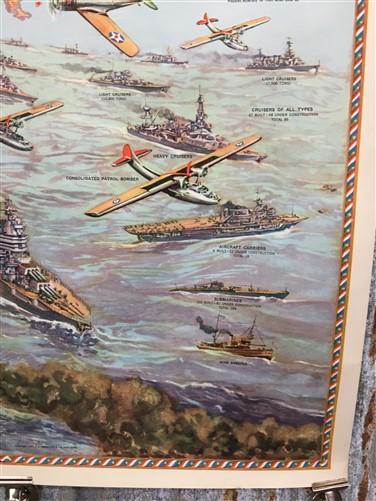 Wall Art - Safeguarding Our American Liberty, World War II Map, Lambert Guenther, 1941 by The Old Grainery (American Amy,...