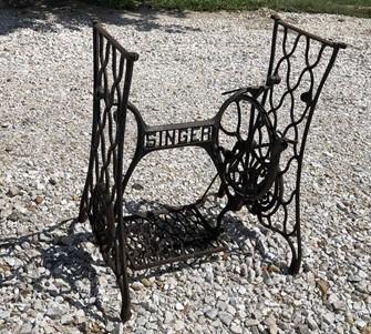 Treadle base - Treadle Sewing Machine, Cast Iron Base, Industrial Age Singer Steampunk PY, by The Old Grainery (Antique Or...