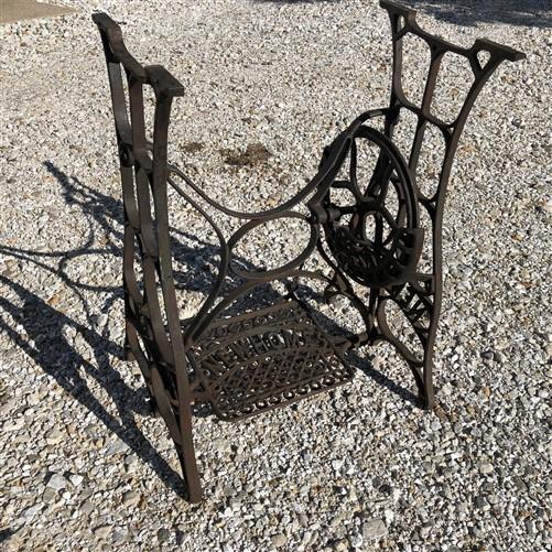 Treadle base - Treadle Sewing Machine, Cast Iron Base, Industrial Age Singer Steampunk QA, by The Old Grainery (Antique Or...