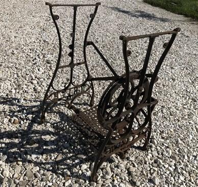 Treadle base - Treadle Sewing Machine, Cast Iron Base, Industrial Age Singer Steampunk QB, by The Old Grainery (Antique Or...