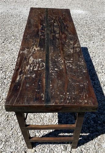 Rustic Folding Table, Vintage Dining Room Table, Kitchen Island, Sofa Table, B51