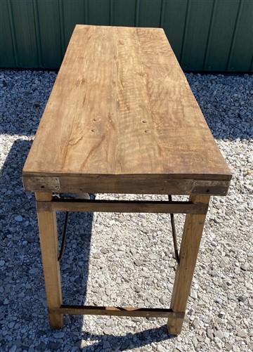 Rustic Folding Table, Vintage Dining Room Table, Kitchen Island, Sofa Table, B53
