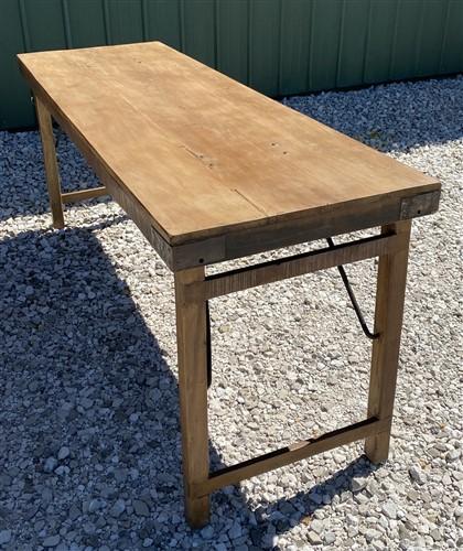 Rustic Folding Table, Vintage Dining Room Table, Kitchen Island, Sofa Table, B54