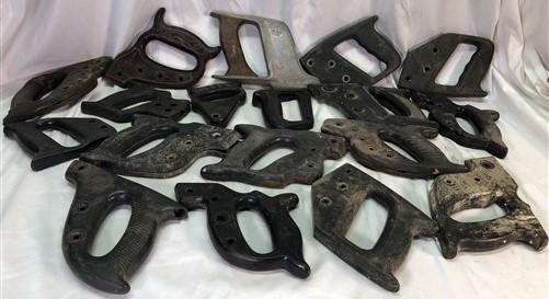 Saw handles - 18 Plastic Hand Saw Handles One Man Cross Cut Disston Keen Kutter Set Vintage B, by The Old Grainery (brown,...