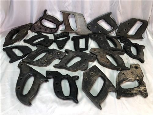 18 Plastic Hand Saw Handles One Man Cross Cut Disston Keen Kutter Set Vintage B,