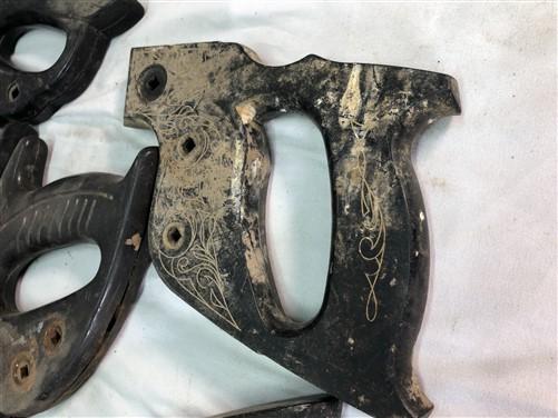 18 Plastic Hand Saw Handles One Man Cross Cut Disston Keen Kutter Set Vintage B,