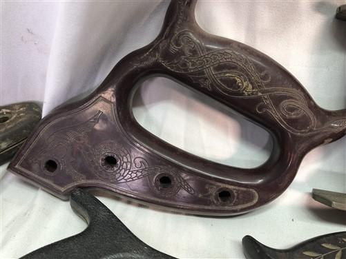 18 Plastic Hand Saw Handles One Man Cross Cut Disston Keen Kutter Set Vintage B,