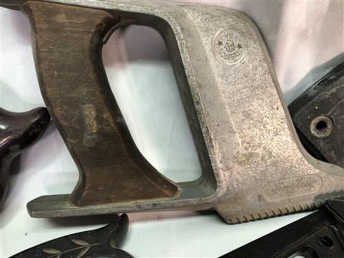 18 Plastic Hand Saw Handles One Man Cross Cut Disston Keen Kutter Set Vintage B,