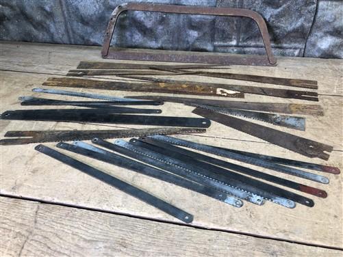 Hand Saw Blades Lot, Folk Art Painting, Vintage Rustic Small Hand Saw Blades A10 by The Old Grainery (blades, coping, crafts)