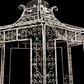 Large Garden Gazebo Dome Roof, Iron Metal Pergola Outdoor Patio Gazebo Arbor A15